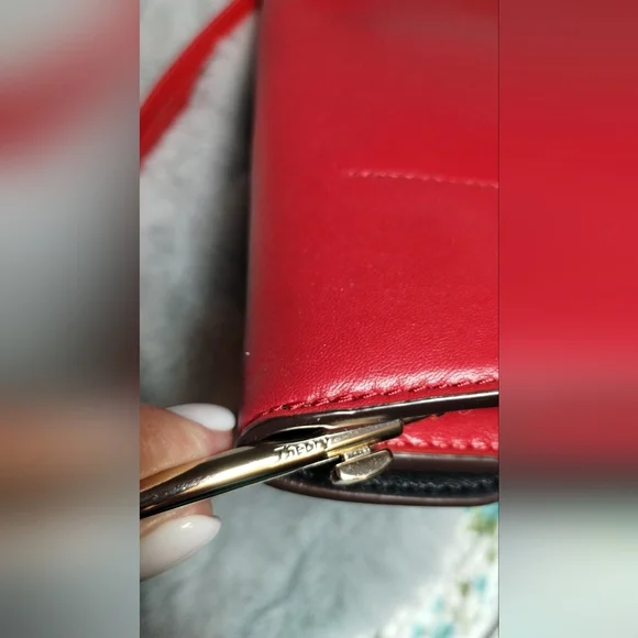 New! NWT THEORY Leather Clutch Pouch Crossbody Bag $375 - Picture 7 of 12